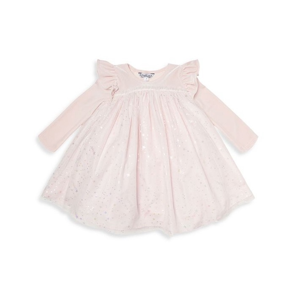 Pippa & Julie Baby Girl Stretch Velvet Float Dress Size